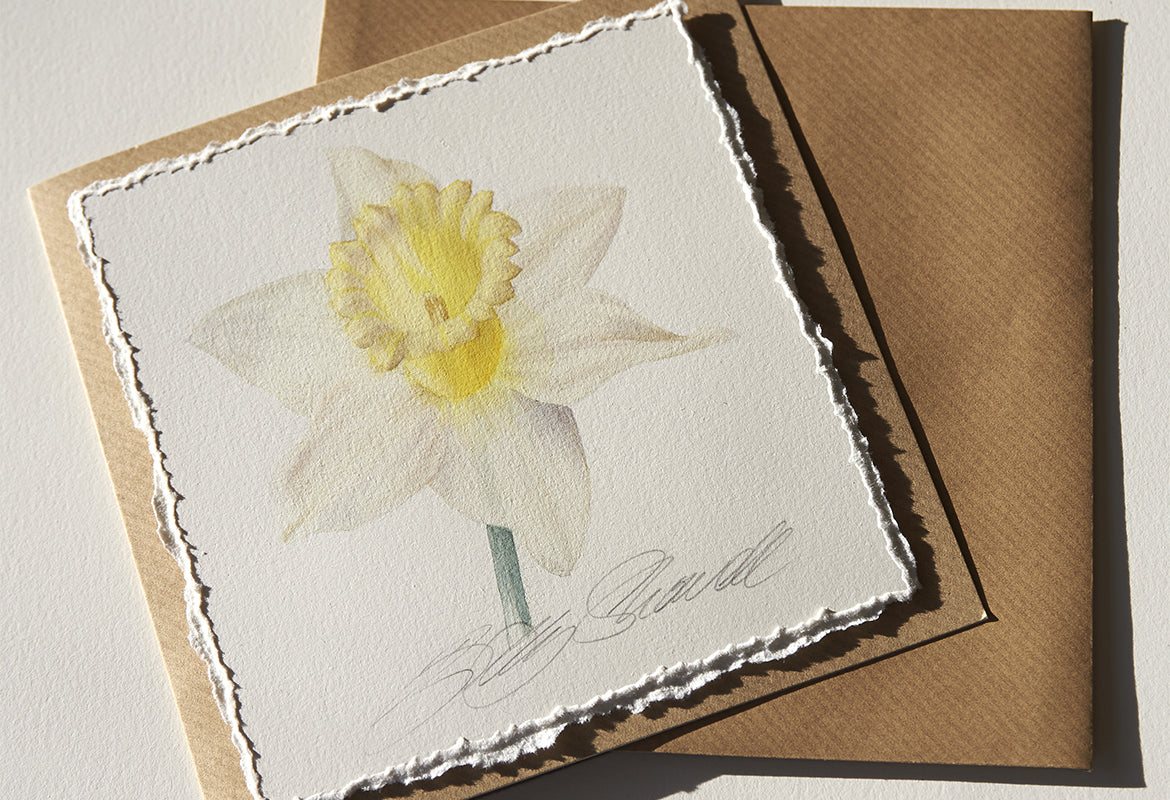 Billy Showell Daffodil Easter Card - Preview Watercolour Tutorial